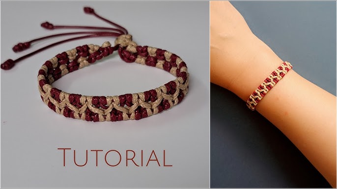 Create a Cute & Trendy Macrame Bracelet | DIY Reverse Lark’s Head Knot
