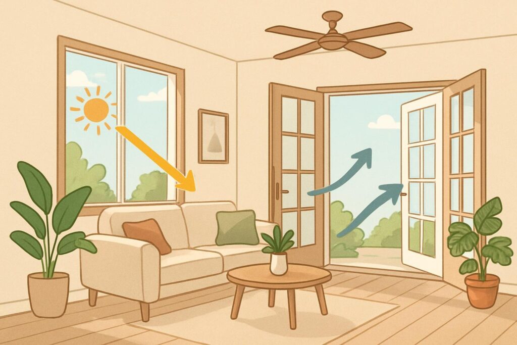 How to Design for Natural Light and Ventilation, Designing spaces that maximize natural light and ventilation is essential for creating healthy, comfortable..