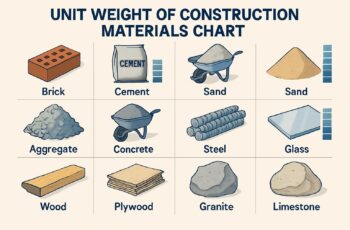 Unit Weight of Construction Materials Chart Unit Weight of Construction Materials Chart