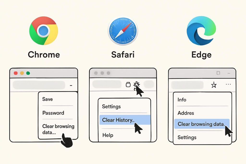 How to Clear Cache on Chrome, Safari, and Edge