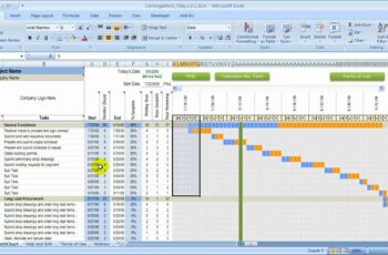 How to Prepare a Construction Schedule Using Excel