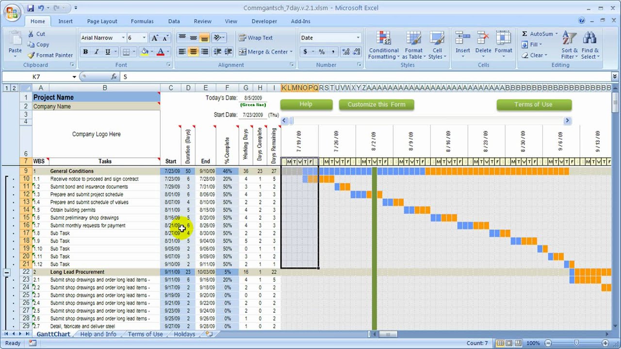 Read more about the article How to Prepare a Construction Schedule Using Excel
