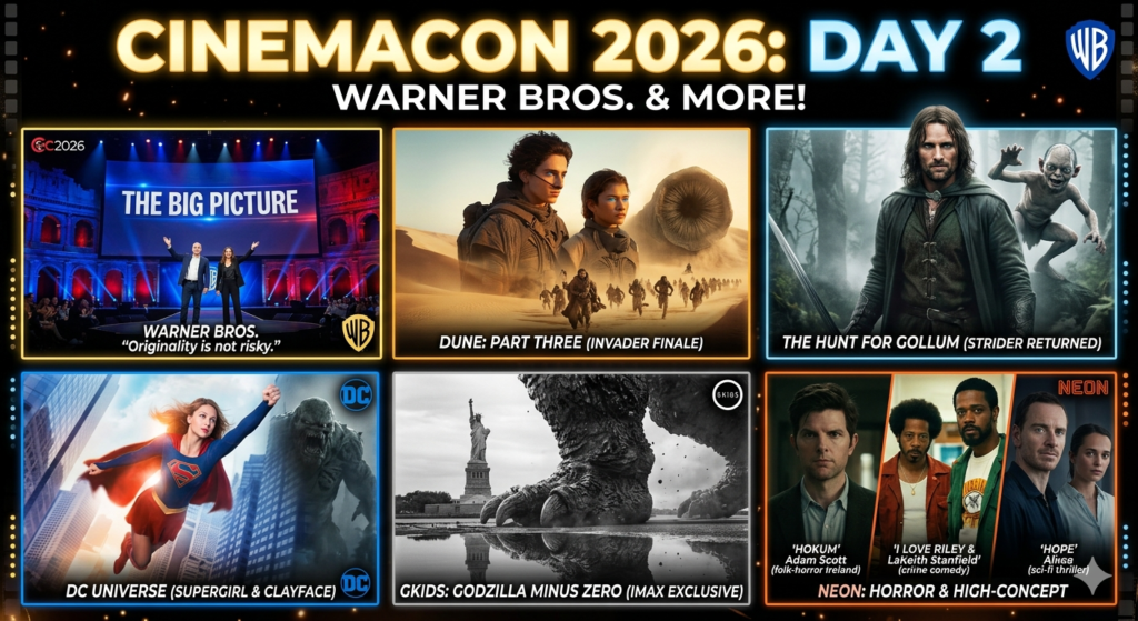 CinemaCon Day 2 Highlights | Warner Bros. Goes Big With Dune, DC, and Lord of the Rings